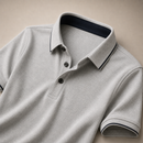 Camisa Polo Masculina Cinza Mescla